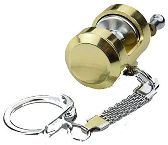 Sleutelhanger Miniatuur Trolling Reel - Visswiel Hanger - Decoratieve Sleutelhanger - Duurzaam Metaal - Cadeau voor Vissers - Glanzend Design - Visaccessoire