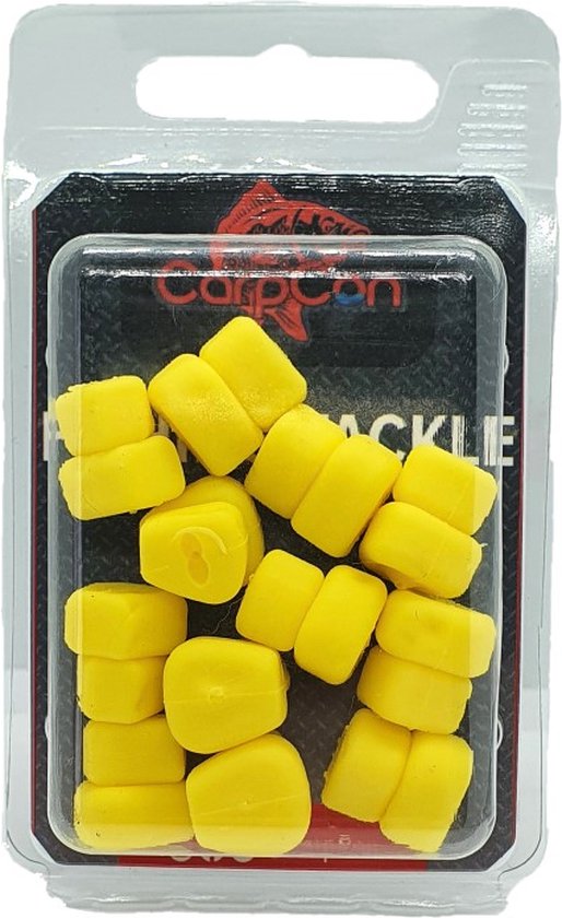 Slow-Sinking Double Fake Corn 'Yellow' - 12mm - 12 stuks - Fake Food Range - Nepmais - Karper Vissen van SLO