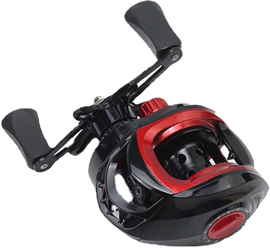 SMOAKEZ- Vismolen Krachtig - Baitcasting - Lange Gegoten Spoel - Duurzaam Metalen Materiaal - Gebruiksvriendelijk Ontwerp - Geschikt voor Zoutwater en Zoetwater - Baitcasting Reel