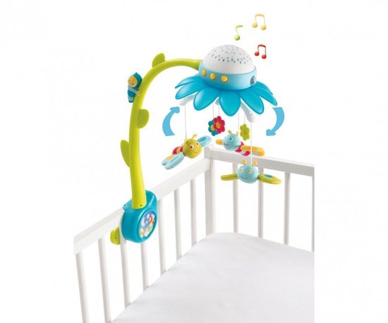 Smoby Cotoons Mobiel Blauw met afstandsbediening en vele opties van Smoby