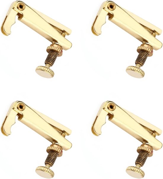 Snaarafstellers, Viool Onderdelen, Gouden Snaarafsteller voor 3/4 4/4 Viool Goede Vervangende Onderdelen Viool