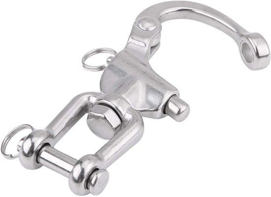 Snap Shackles - 316 RVS Jaw Swivel Snap Shackle - Ideaal voor Sailboat Spinnaker Halyard (128mm) van Merkloos