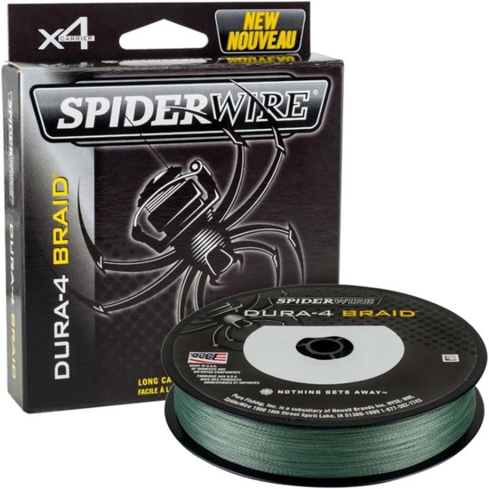 SnelShoppen - 0.25mm Braided Fishing Line - 23.2kg Superline - Moss Green - Ideaal voor Snoeken, Baars, Zander en Forel - 300yd - Ongeëvenaarde Sterkt