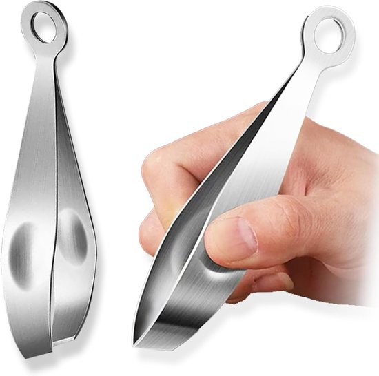 SnelShoppen - 1 Stuk Visgraat Tang, RVS Tangen, Vis Botten Verwijderaar, Herringbone Clip, Voor Het Verwijderen Van Vis Botten, Varkensveren, Kippenve