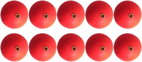 SnelShoppen - 10 Stuks 15mm Vliegvissen Float Strike Indicator Bobbers, Duurzame Voedselkwaliteit Foam Drijvers, Helder Kleuren, Perfect voor Boot- en