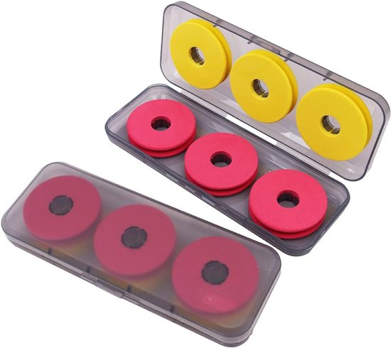 SnelShoppen - 12 Stuks Visschuim Spoelen voor Vislijn, Lichtgewicht ABS Foam Materialen, Ideaal voor Opslag van Visspullen in Plastic Doos, Duurzaam e