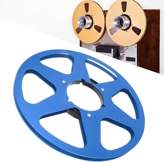 SnelShoppen - 1/4 10.5 Inch Lege Banden Spoel, Universele 6-Gat Open Spoel voor Geluidsbanden, Aluminium Legering Opneem Spoel voor Reel-to-Reel Spele