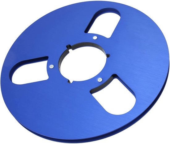 SnelShoppen - 1/4 Inch 10.5 Inch Lege Tape Reel, Opname Takeup Reel, Professionele Aluminium Tape Reel Voor Reel-to-Reel Spelers (BLAUW)