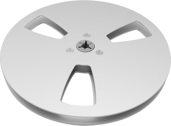 SnelShoppen - 1/4 Inch 7 Inch 3-Hole Tape Spoel Universele Vervangingsonderdeel Open Reel Geluidsband Spool (Zilver)