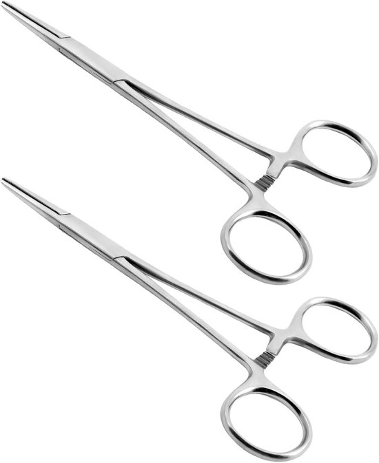 SnelShoppen - 2-delige Vissers Tangenset, RVS Haak Ontspanners, Duurzame Pliers voor Huisdieren Verzorging, Vissen, Doe-Het-Zelf en Creatief, 13cm