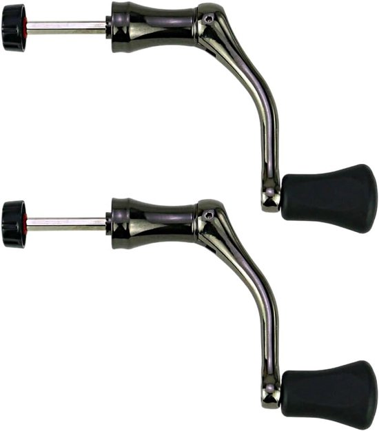 SnelShoppen - 2 Stuks Vissen Spinning Reel Handvat, Volledig Metaal Rocker Grip Visspinhendel voor Meeste Visspinnen