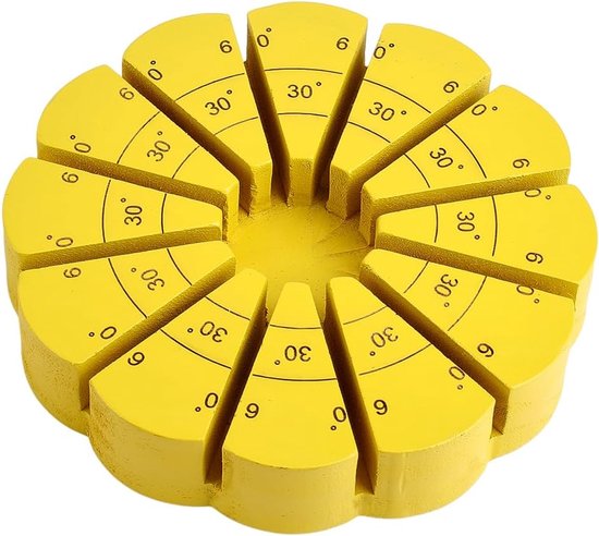 SnelShoppen - 30° Verstelbare Jig voor Geel Houten Glas Loodgietersgereedschap - Perfect voor Glas-in-lood Projecten, Slot 4.5-5mm