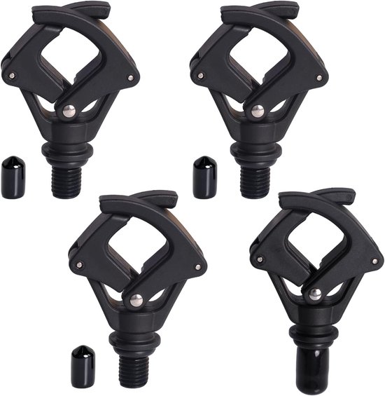 SnelShoppen - 4st Carp Rod Support Head - Universele Hengel Gripper voor Rod Pod en Bankstick - Hoogwaardige Visaccessoires Set voor Karpervissen