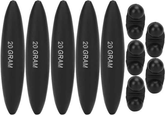 SnelShoppen - 5 Stuks Katvis Float, Drijver, Klassieke Vissersbobber, Drijvers, Draagbare EVA Katvis Drijvers en Bel Visspullen voor Vissers (20g)