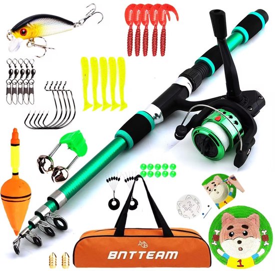 SnelShoppen - 6 Packs Spinning Hengel Combo 99% Carbon Telescoop Intrekbaar Mini Ultra Light 1,8M 2,1M 2,4M 3,0M 3,6M Vismolen met 13BB Haak Lijn Dobb