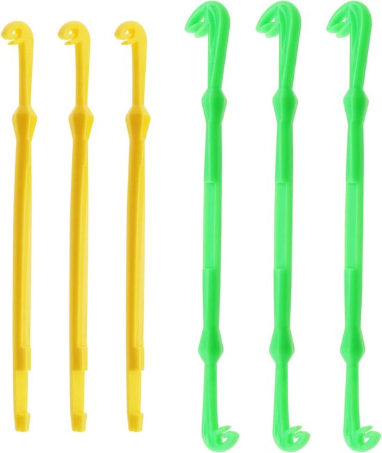 SnelShoppen - 6 Stuks Vissershaken Aas Verwijder Tool Naald Knoop Vlieg Haken Set Snelle Vis Nail Lussenaansluiting Gereedschap Set Vissersaccessoires