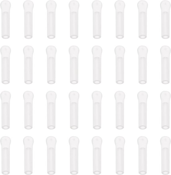 SnelShoppen - 60 Stuks Helder Transparant Siliconen Float Snelle Verwissel Tackle Wagler Float Adapters voor Karper Vissen, 2CM, Vervangingsonderdelen