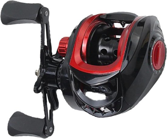 SnelShoppen - Baitcasting Reel voor Vissen - Multi Metaal Hengelrol met 7.2:1 Overbrengingsverhouding, 8kg Remkracht, Lange Gooi Reel voor Zoet- en Zo