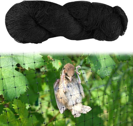 SnelShoppen - Bird Protection Net 15x15m, Multifunctioneel Pigeon Net, Duurzaam Nylon, UV-Bestendig, Tuin, Vijver, Kippenhok Bescherming