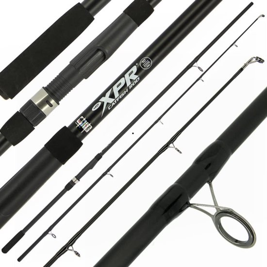 SnelShoppen - Catfish Hengel 300 cm | Wels Hengel van Carbon | Ergonomisch Handvat | Zwart | Perfect voor Welsvissen | Catfish Fishing Gear