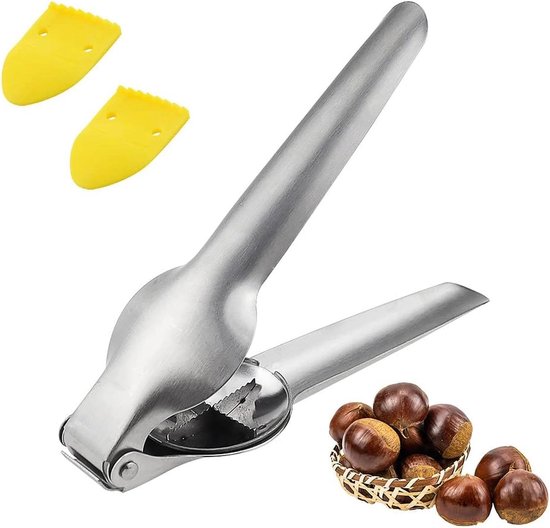 SnelShoppen - Chestnut Cutter Kastanjeknipper 304 RVS Kastanjeklem Pliers voor Keuken, Camping, Feest, Tuin - Ideaal voor Kastanjes en Noten