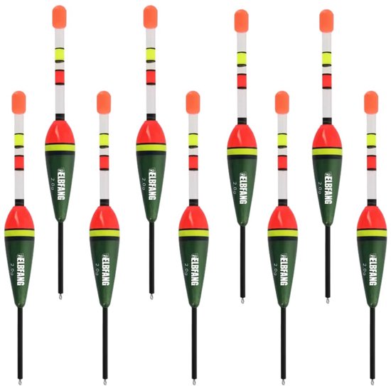 SnelShoppen - Dobbers 10 stuks, 4 gram, vissen, lichtgewicht, diverse maten, dobbers voor zoetwatervissen, visgerei, ideale accessoires voor de visser