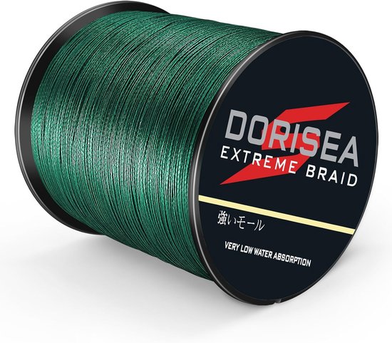 SnelShoppen - Extreme Braid 100% PE Gevlochten Visserslijn 300 m, 2.7-136 kg Test, Moss Green, 13.6 kg/0.25 mm voor Zoet- en Zoutwater Visserij
