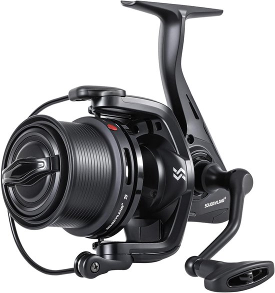 SnelShoppen - Feeder Fishing Reel met 13+1 Ball Bearings, 4.7:1 Gear Ratio, Anti-Twist Systeem, Aluminium Spoel, Spare Spoel en Dubbele Cord Clips voo