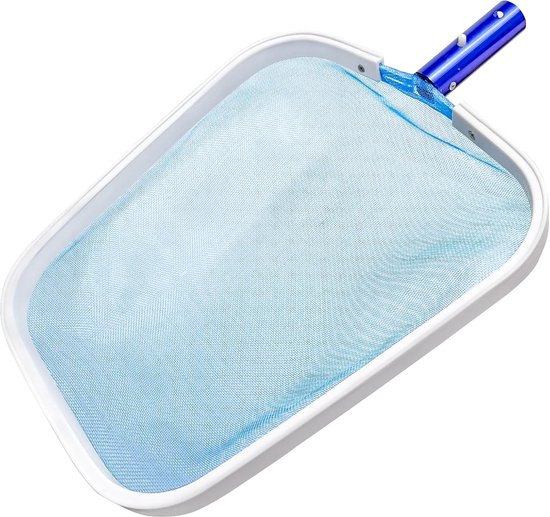 SnelShoppen - Fine Mesh Pool Landing Net 40 x 32 cm, Dubbel Net Ontwerp voor Efficiënte Vijverreiniging, Ideaal voor Bladeren en Vuil, Pool Accessoire