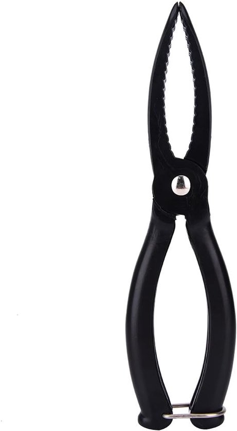 SnelShoppen - Fish Grabber, Plastic Vissen Grijper, Lichtgewicht ABS, Roestvrij Staal, Vissen Klauw, Vissen Lip Houder, Zwart, Ideaal voor Visserij