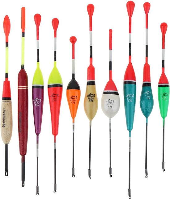 SnelShoppen - Fishing Float en Bobber - Houten Slip Feeder Oval Stick voor Vissen - Hoge Zichtbaarheid, Ultra Gevoelig, Perfect voor Forelvissen en Di