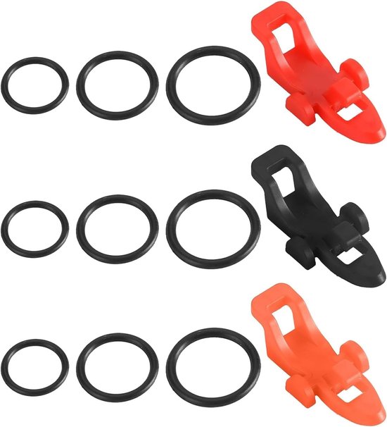 SnelShoppen - Fishing Hook Cap 3 Stuks - Haak Hanger, Vissen Accessoires, Lichtgewicht ABS Kunststof, Veiligheidsbescherming voor Vissen, Makkelijk in