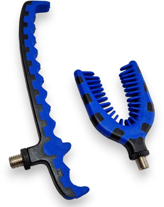 SnelShoppen - Grove Hengel Steun Hoofden met Feeder Hoofd en Gripper Rear Butt Rest - Perfect voor Karpervissen, Zeevissen, en Recreatief Vissen - Duu