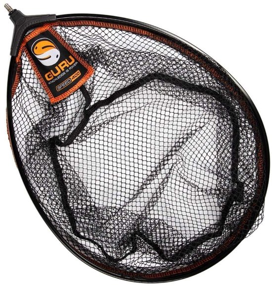 SnelShoppen - Guru Landing net Speed 500 - Lichtgewicht en Sterk Vangnet voor Visserij - Ideaal voor Zoet- en Zoutwater - 100cm, Opvouwbaar, Handige G