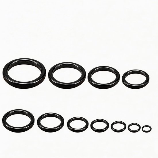 SnelShoppen - Hengelgeleiding Hengelringset 11 Maten SIC Keramiek 4#-30# voor Vissen, Spinhengel, Zeevengel, Telescopische Hengel, Zwart