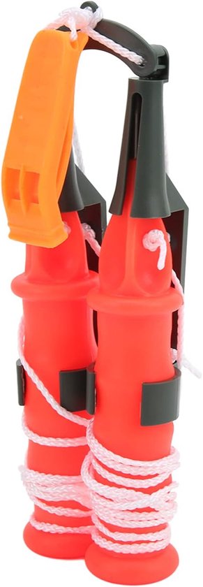 SnelShoppen - Ice Fishing Safety Picks en Noodfluit voor Buitenactiviteiten - Hoogwaardige ABS Kunststof en RVS - Compact en Lichtgewicht - Ideaal voo