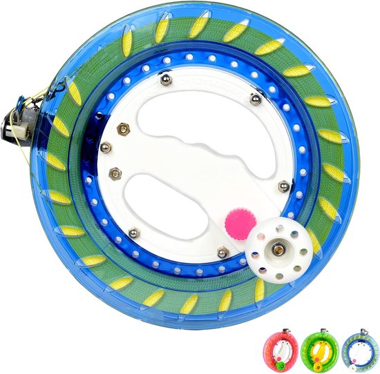 SnelShoppen - Kite String Reel met 1000 Feet Lijn, 8" Diameter, Stevige PET Plastic, Luxe Ontwerp, Ideaal voor Volwassenen, Kinderen, Tuin en Feesten