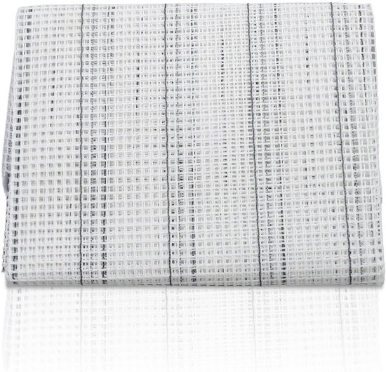SnelShoppen - Latch Hook Canvas - Blank Carpet Hook Mesh, DIY Mesh, Polyester Latch-Hook Mesh Set, 5x5 cm, Perfect voor Creatieve Projecten