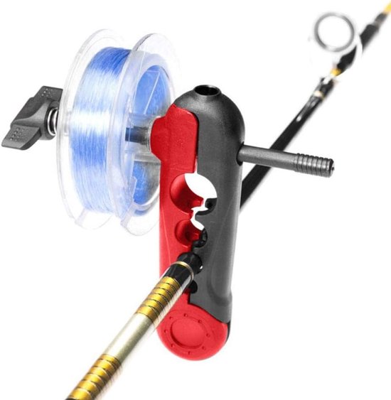 SnelShoppen - Mini Fishing Line Spooler Rollenwickler, draagbare Angelschnurwikkelspule voor verschillende spulenmaat, hoge kwaliteit ABS, voor 500 m