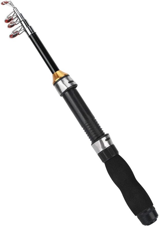 SnelShoppen - Mini Telescopische Vishingstok 1m - Draagbare Korte Hengel voor IJsvisserij en Zeevissen - Lichtgewicht en Compact - Ideaal voor Zoutwat