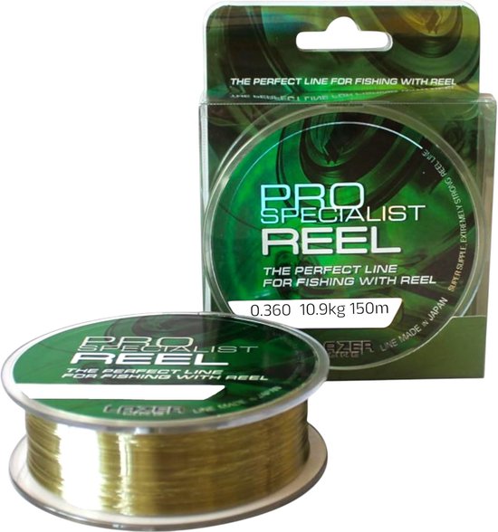 SnelShoppen - Monofil Fishing Line 150m 0.35mm 10.9kg - Grass Green Nylon Draad voor Visserij - Perfect voor Snoek, Snoekbaars, Forel en Karper