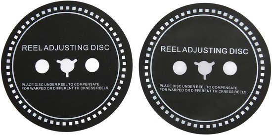 SnelShoppen - Nab HUB Adapter Spacer voor Reel to Reel Tape Recorders, 2PCS Siliconen Reel Aanpassingsschijf, 1mm Zwart, Voor Tape Recorders, Geschikt