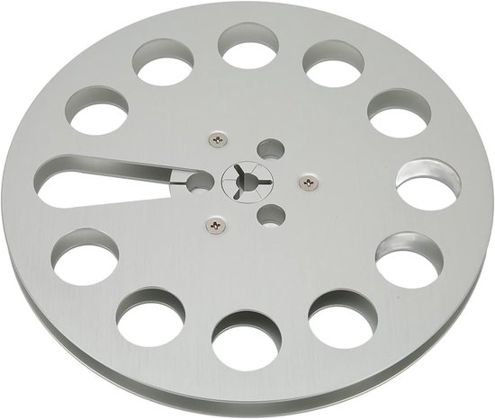 SnelShoppen - Open Reel Tape Lege Reel 1/4 7 met 11 Gaten - Vervangingsreel voor Tape Recorders - Aluminium Spool - Universeel Compatibel - Zilver