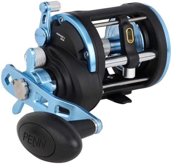 SnelShoppen - PENN Warfare™ II Level Wind-haspel | Haspel voor het vissen op roofvissen in zout water | Perfect voor sleepvissen, werpvissen en bodemv
