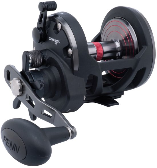 SnelShoppen - PENN Warfare Star Drag - Krachtige star drag reel voor zoutwatervissen - Hoge lijncapaciteit, duurzame ringen, ideaal voor sterke vissen