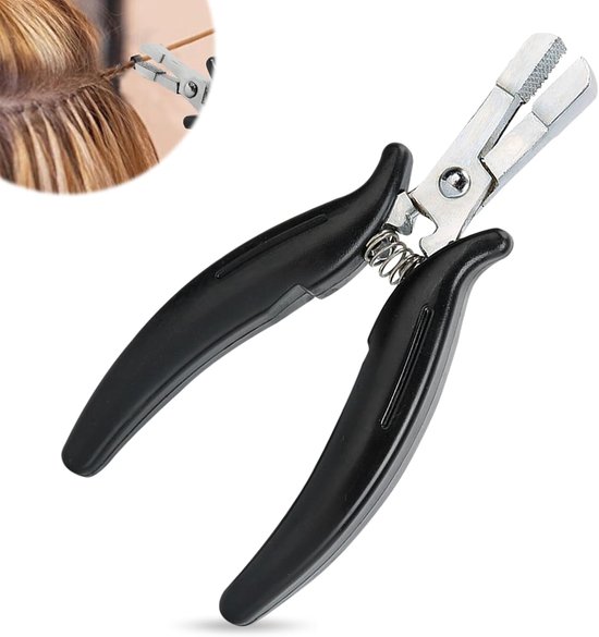 SnelShoppen - Professionele Extension Verwijder Pliers - Bonding Pliers voor Haar Extensions met Rubber Grip en Knurled Tip - Duurzaam en Roestvrij Ni