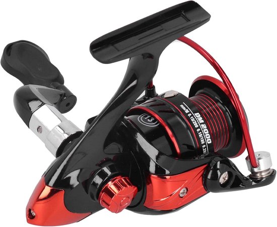 SnelShoppen - Reel voor Vissers, Stevige Vissaccessoire, DM2000 met RVS Rek, Koper Spil, Duurzaam en Waterdicht, Perfect voor Hengelsport, Vissen en B
