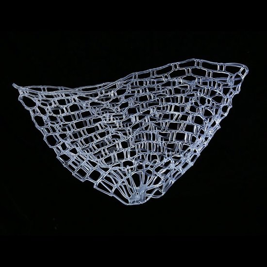 SnelShoppen - Rubber Vissersnet, Buiten Vliegvissen Landing Net Transparant Rubber Vervangingsnetzak (M 100cm)