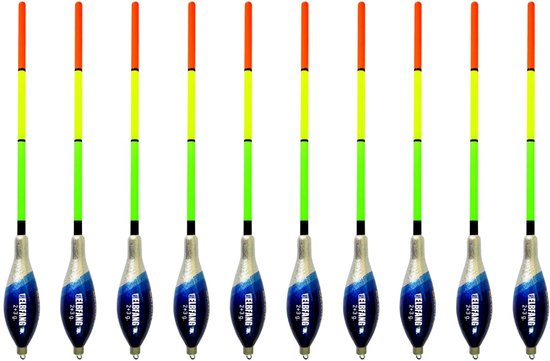SnelShoppen - Set van 10 elbfang Waggler-dobbers, voorgelode visdobbers voor brede worpen, matchdobberset voor forel en vredvis, aerodynamische dobber