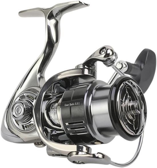 SnelShoppen - Spinning Reel, Aluminium Krachtige Rem Visspoel met 50dB Alarmgeluid voor Zoetwater en Zoutwater Vissen, 3000/4000 Model